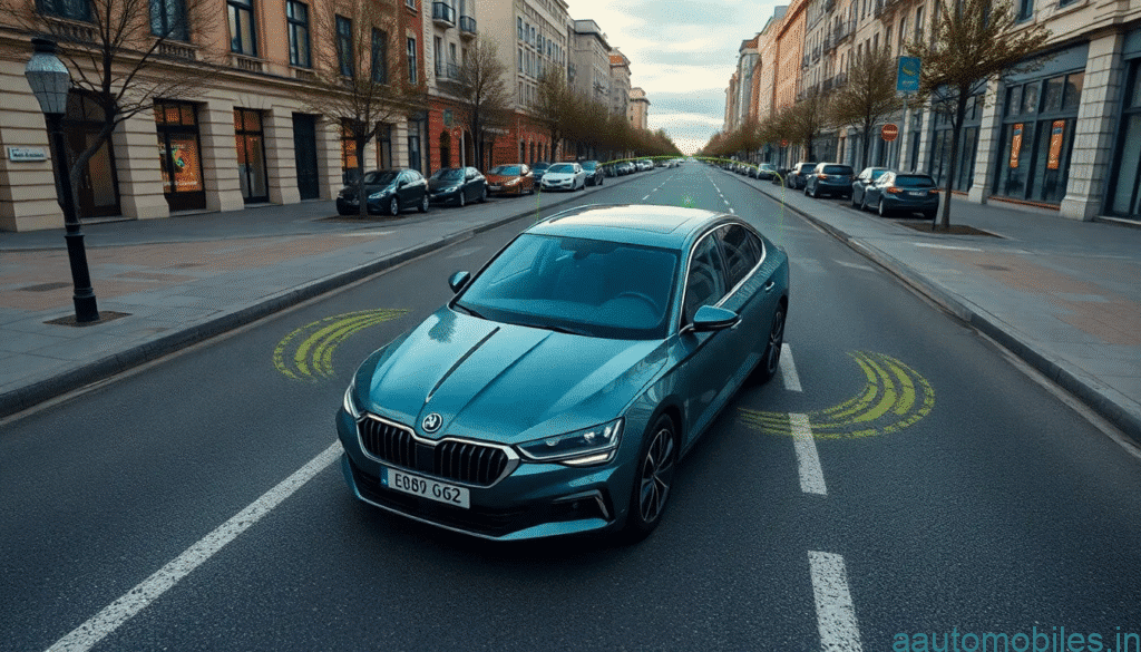 Skoda Superb 2022 parking automatically