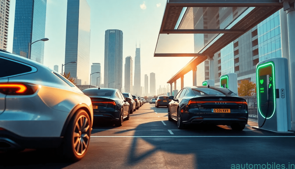 Ultra-fast EV charging station with multiple cars