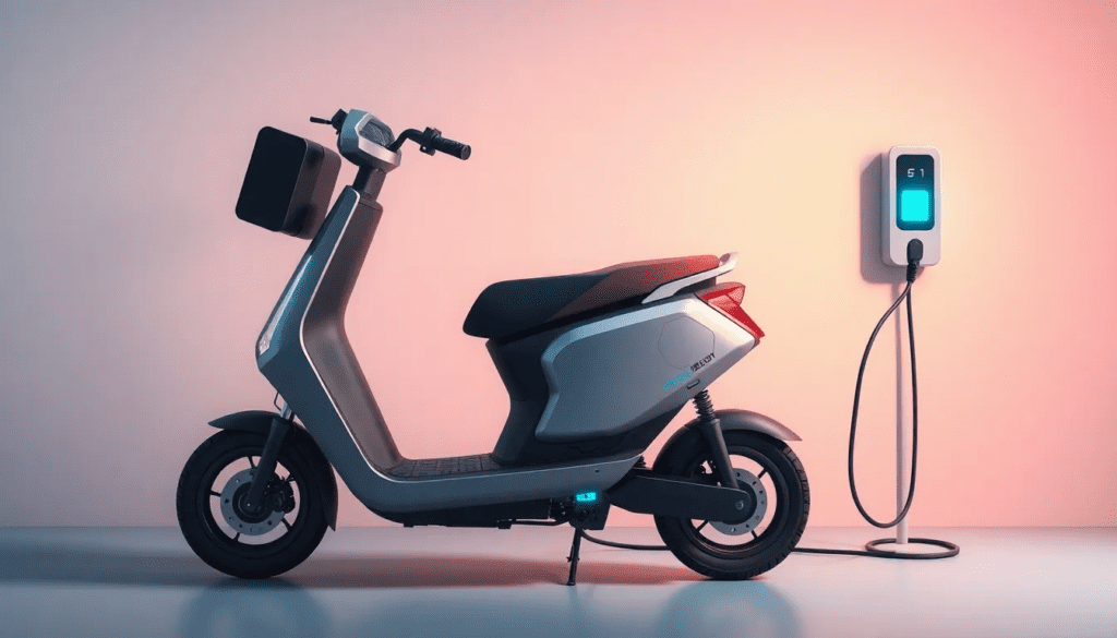 EV scooter with battery pack