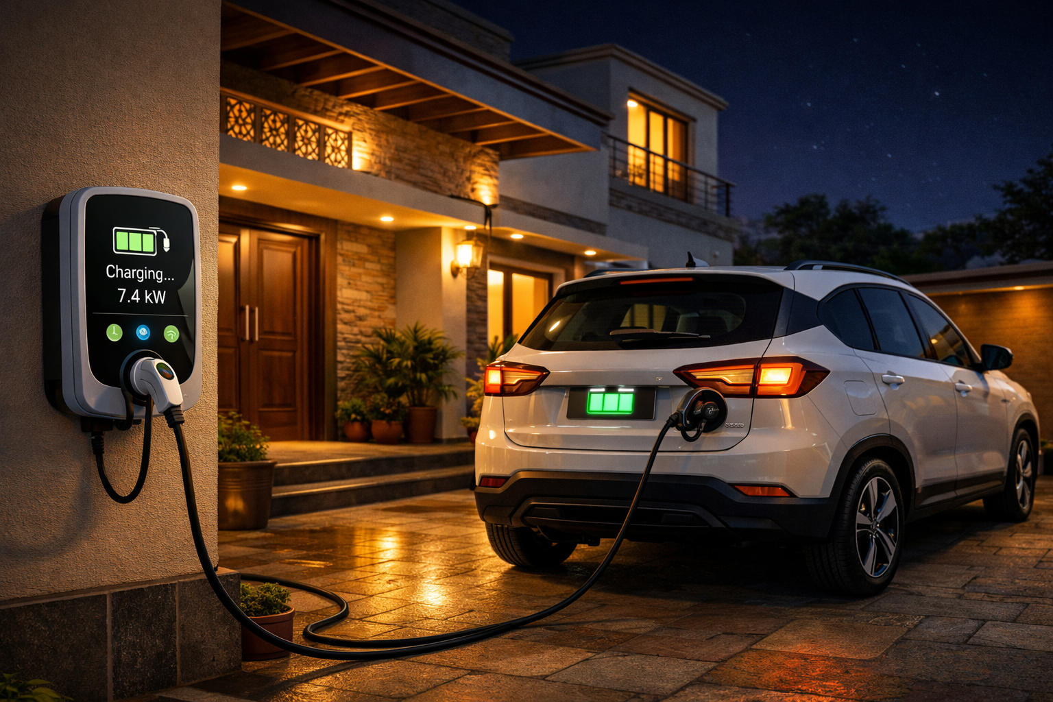 EV charging cost in India home electric car charging