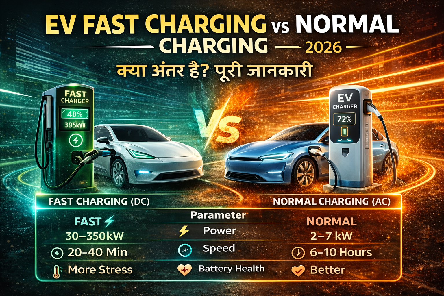 EV Fast Charging vs Normal Charging 2026