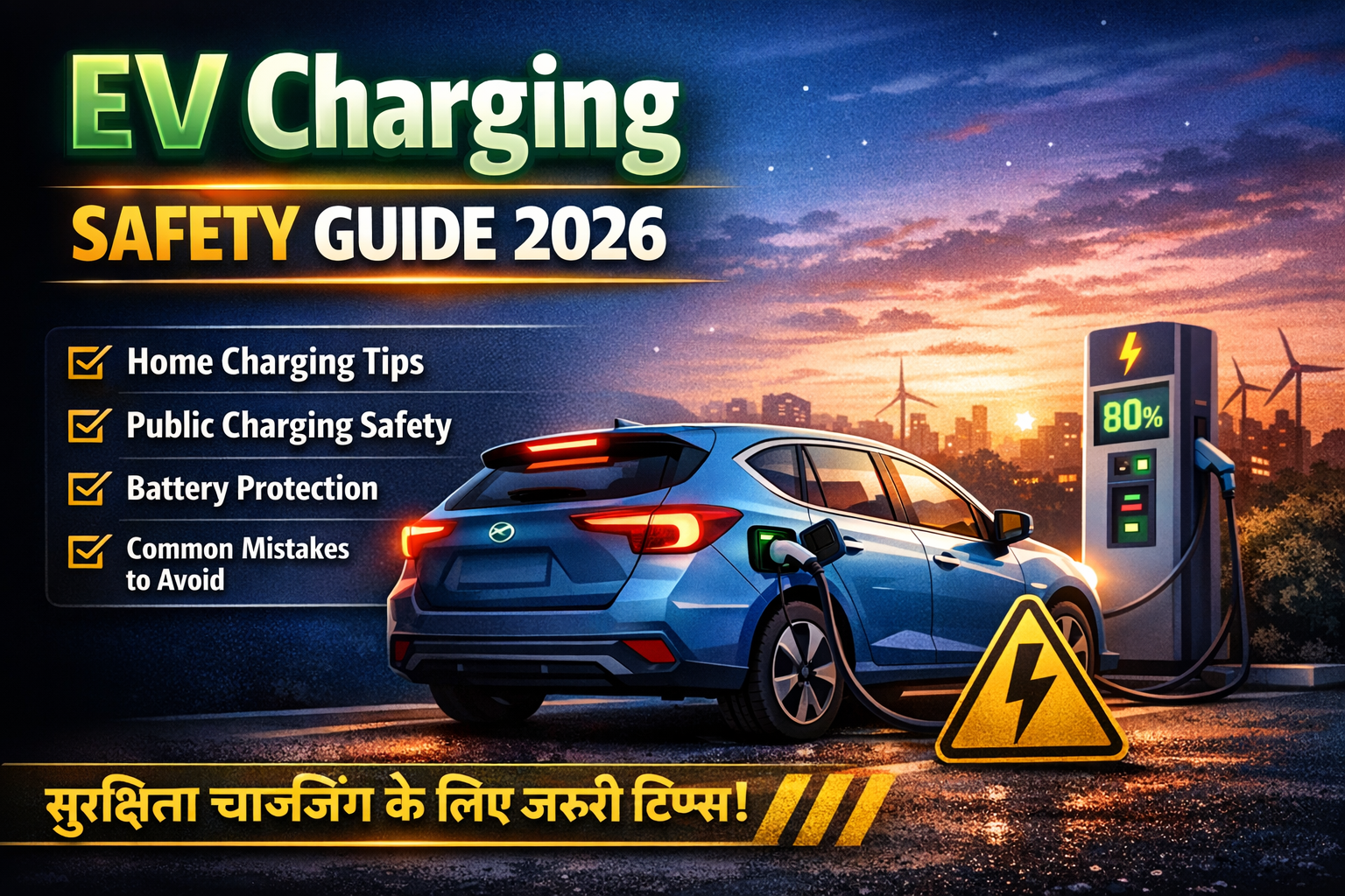 सुरक्षित EV चार्जिंग गाइड 2026