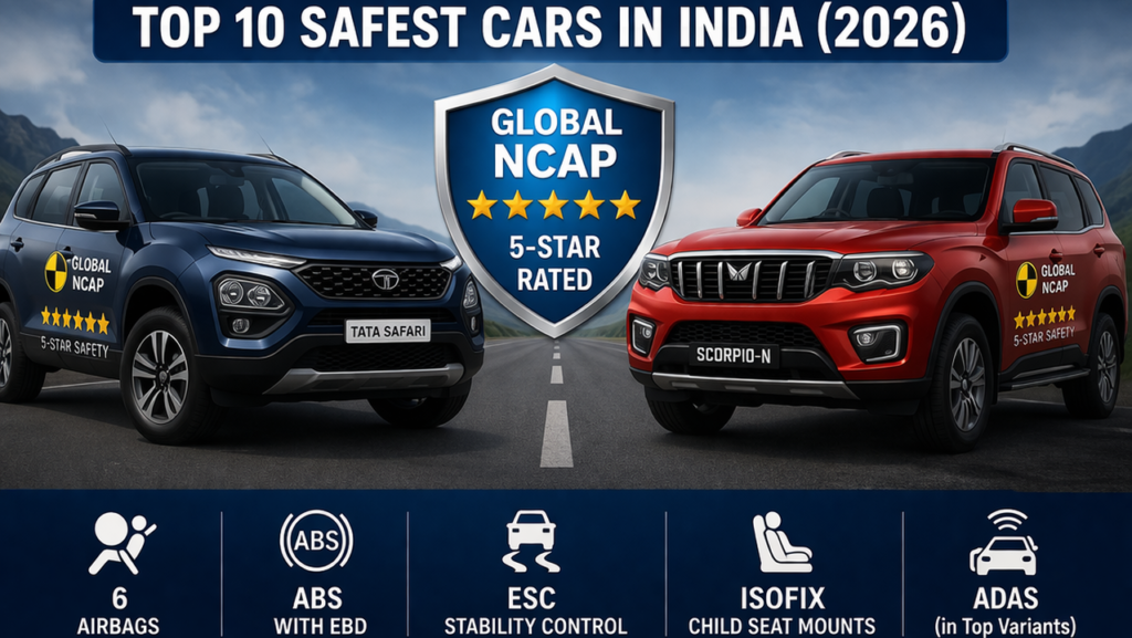 Top safest cars in India 2026