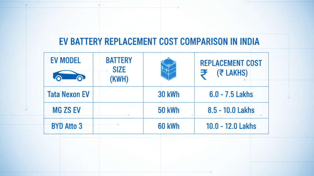 EV Battery Cost Infographic