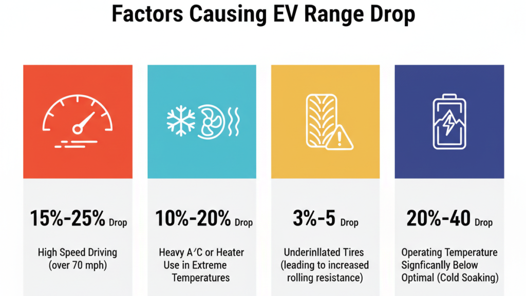 Range Drop Factors Infographic