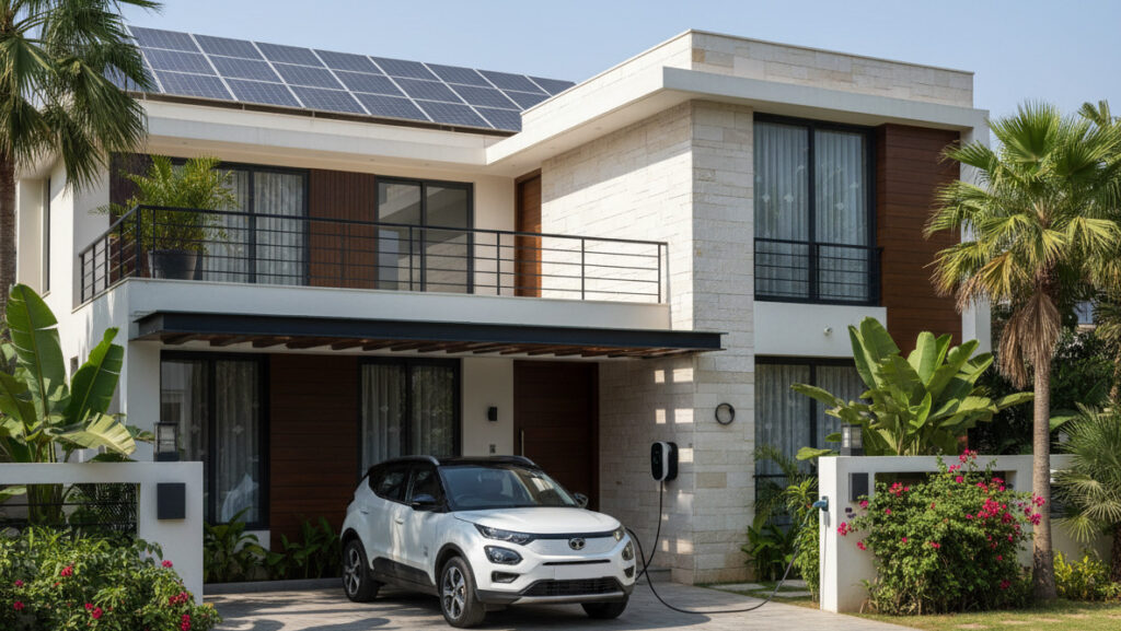 “Solar EV Charger India setup”