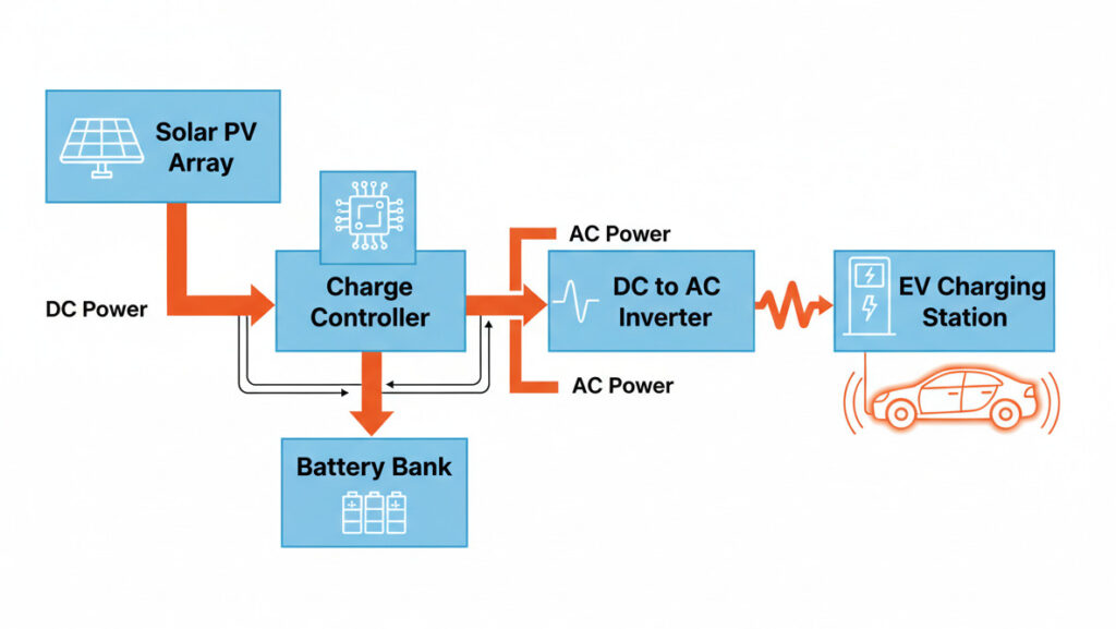 Solar EV Charger Diagram