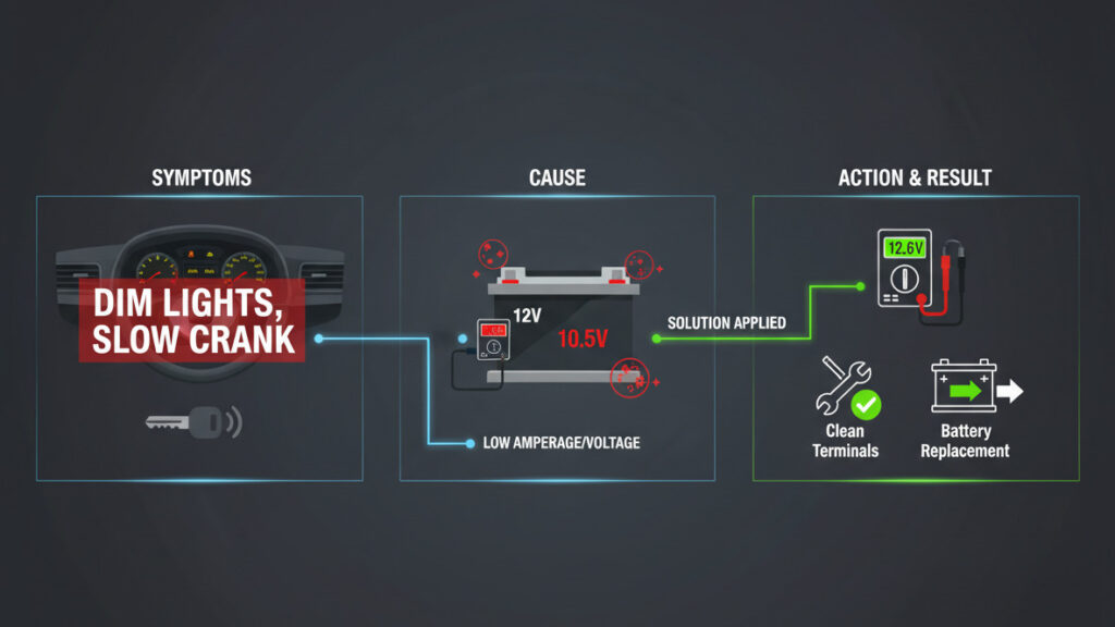 Weak Battery Diagnosis