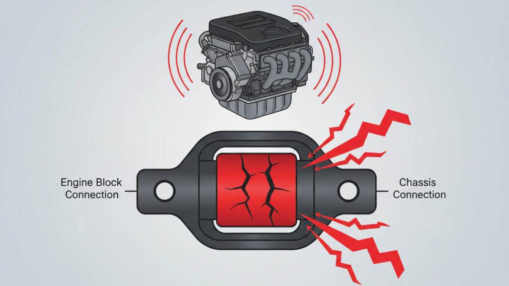 engine mount failure