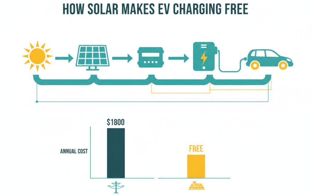“How Solar Makes EV Charging Free”